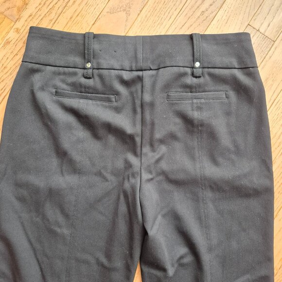 Melanie Lyne Pintuck Straight-Leg Pants Lauren Petite Black 4 - Picture 6 of 10